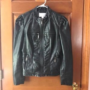 Black Faux Leather Jacket